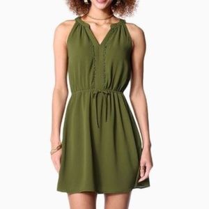 Hailee Cinched Dress - Olive
